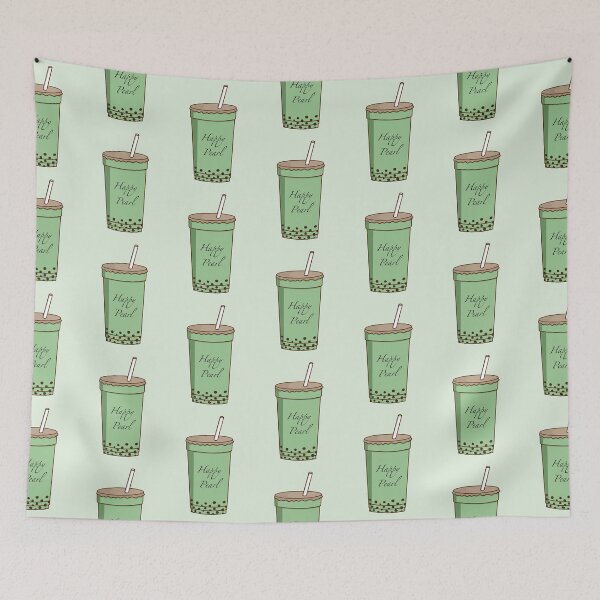 Item preview, Matcha Bubble Tea With Logo designed and sold by peachesandfizz.