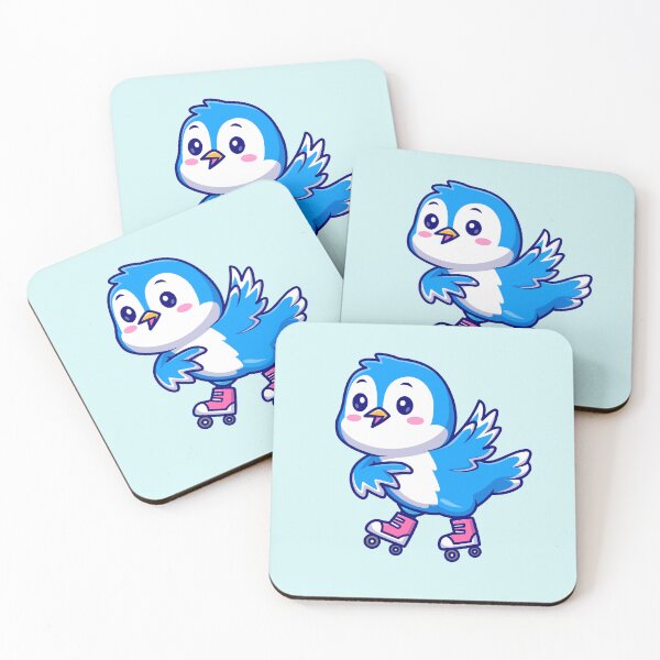 Item preview, Rolling Birdie: Skating Bird designed and sold by StickerStudio27.