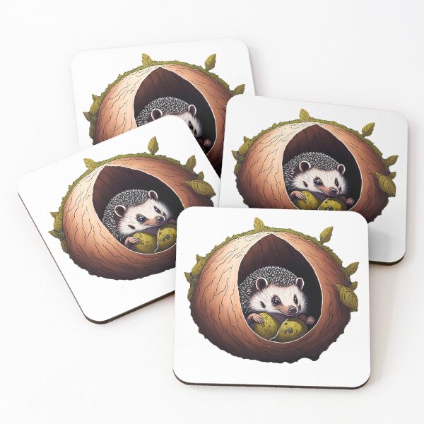 Item preview, Hedgehog Surprise - Spiky and Shy Animal Design designed and sold by DesignArtEmpire.