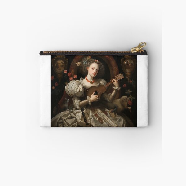 Item preview, Musical Serenity: A Baroque Portrait of a Woman Playing designed and sold by FantasiaLand.