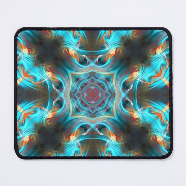 Item preview, ornate blue cross with orange diamond designed and sold by effervescence.