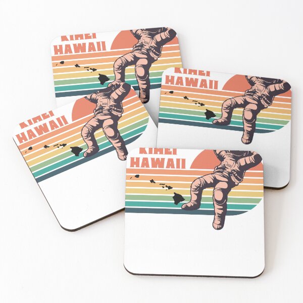 Item preview, Kihei - Astronaut Above Hawaii - Retro designed and sold by Uncle-Hawaii.