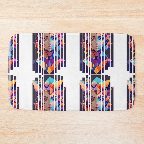 Item preview, A beautiful woman in geometric design designed and sold by njokindegwa.