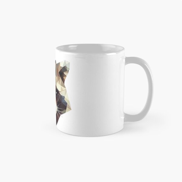 Item preview, geometric colorful raccoon designed and sold by Fantes.