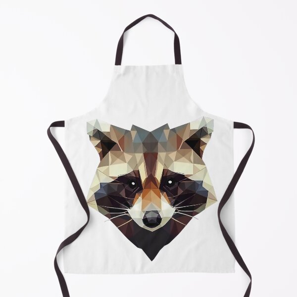 Item preview, geometric colorful raccoon designed and sold by Fantes.