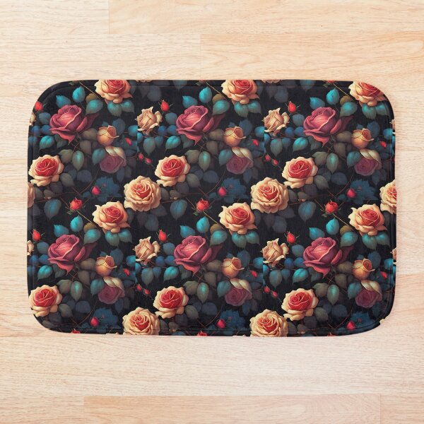 Item preview, Dreamy nostalgia: Elegant vintage floral pattern on a dark background! designed and sold by AkraidaxDesign.