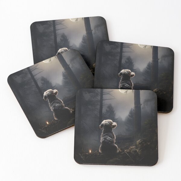 Item preview, Dog in the dark forest designed and sold by grebie.
