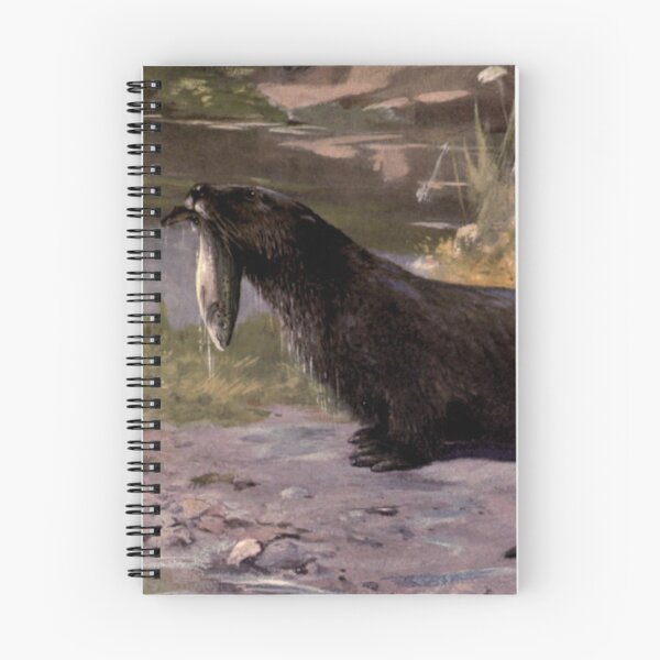 Artikelvorschau, Vintage Otter-Gemälde (1909) entworfen und verkauft von BravuraMedia.