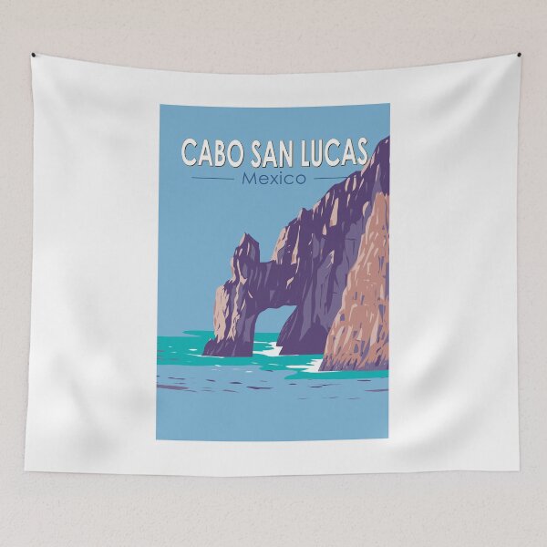 Item preview, Cabo San Lucas Arch Mexico Travel Art Vintage designed and sold by KrisSidDesigns.