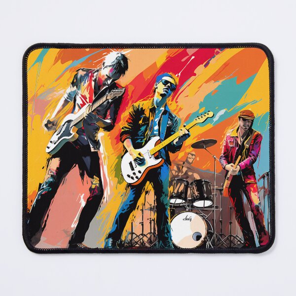 Artikelvorschau, Rockband-Pop-Art-Stil-Druck entworfen und verkauft von Nosy is Everything.