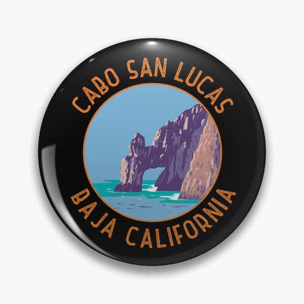 Item preview, Cabo San Lucas Arch Mexico Retro Distressed Circle designed and sold by KrisSidDesigns.