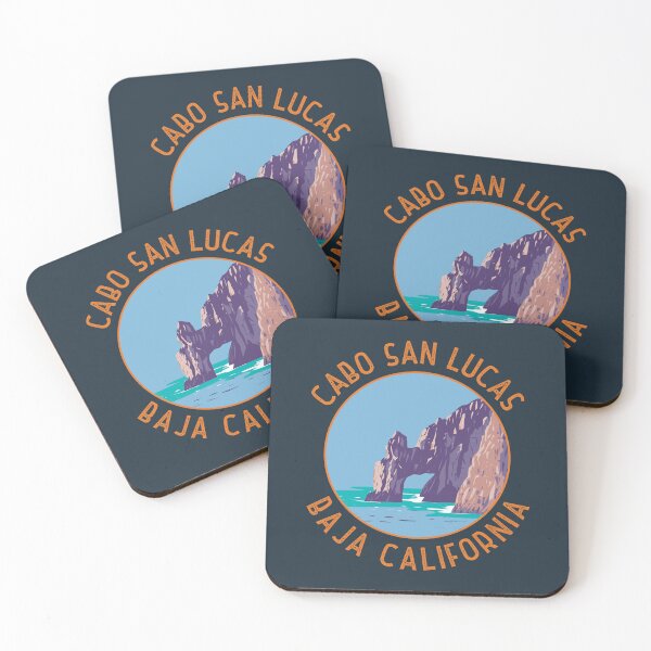 Item preview, Cabo San Lucas Arch Mexico Retro Distressed Circle designed and sold by KrisSidDesigns.