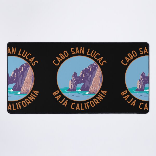 Item preview, Cabo San Lucas Arch Mexico Retro Distressed Circle designed and sold by KrisSidDesigns.