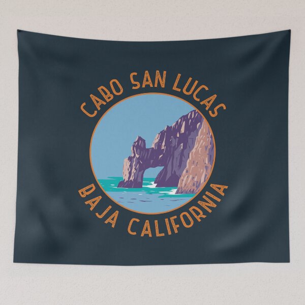 Item preview, Cabo San Lucas Arch Mexico Retro Distressed Circle designed and sold by KrisSidDesigns.