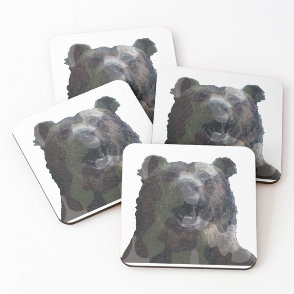 Item preview, Bear — Military Camo designed and sold by Ramona Gonzales.