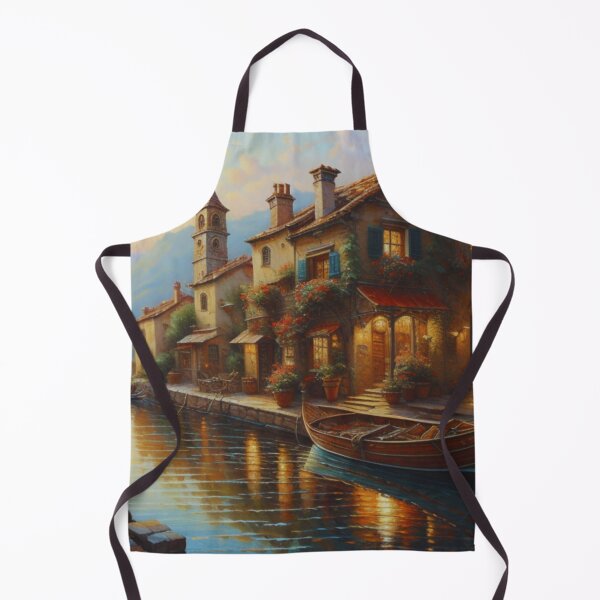 Item preview, A painting of a boat on a river designed and sold by nickelangelo1.