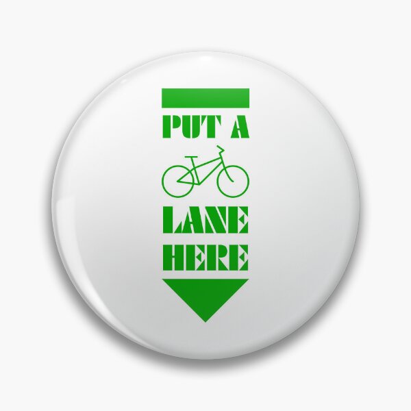 Item preview, Put a bike lane here - tactile urbanism designed and sold by BitofLiz.