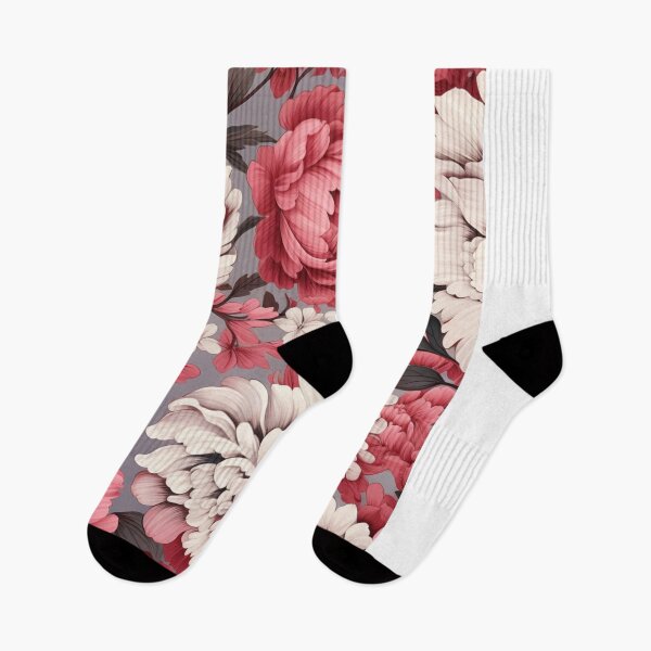 Item preview, Whispering Petals: Ethereal Pink and Silver Floral Delicacy designed and sold by OurBarcode.
