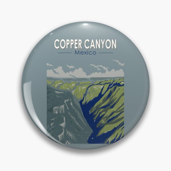Item preview, Copper Canyon Mexico Travel Art Vintage designed and sold by KrisSidDesigns.