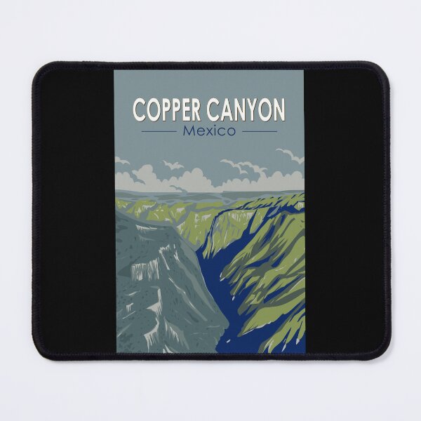 Item preview, Copper Canyon Mexico Travel Art Vintage designed and sold by KrisSidDesigns.