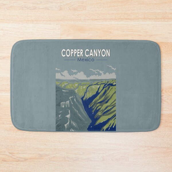 Item preview, Copper Canyon Mexico Travel Art Vintage designed and sold by KrisSidDesigns.