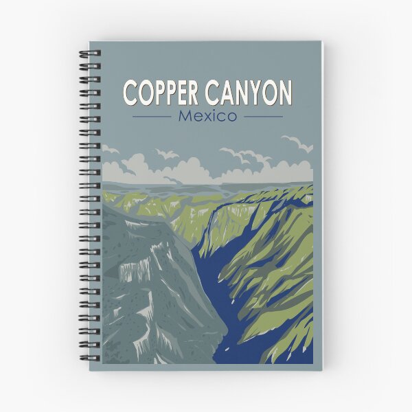 Item preview, Copper Canyon Mexico Travel Art Vintage designed and sold by KrisSidDesigns.