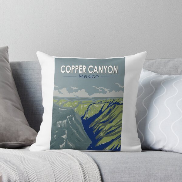 Item preview, Copper Canyon Mexico Travel Art Vintage designed and sold by KrisSidDesigns.