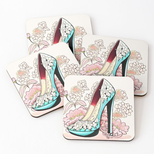 Item preview, Elegant Shoe and Flowers designed and sold by HanaiPrint.
