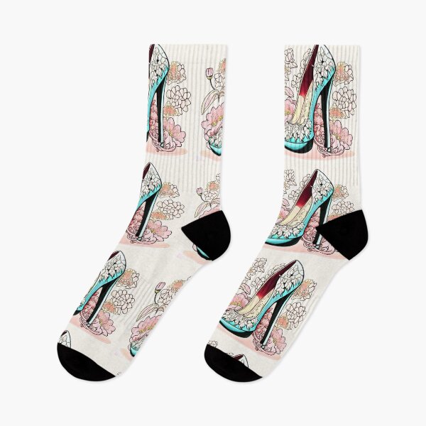 Item preview, Elegant Shoe and Flowers designed and sold by HanaiPrint.