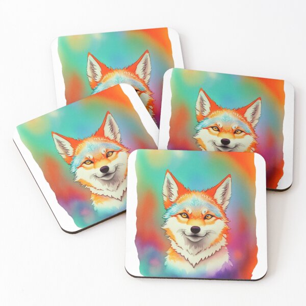 Item preview, Lovely Young Wolf, Colorful watercolors designed and sold by YourNameMatters.