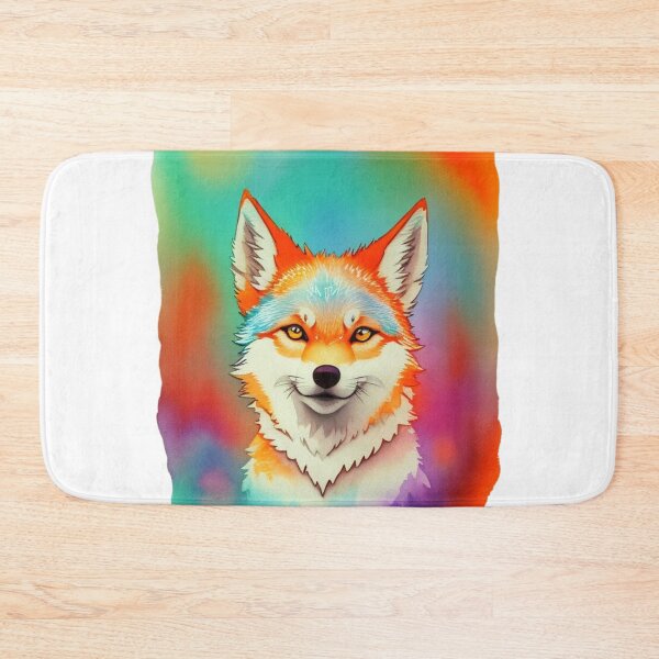 Item preview, Lovely Young Wolf, Colorful watercolors designed and sold by YourNameMatters.