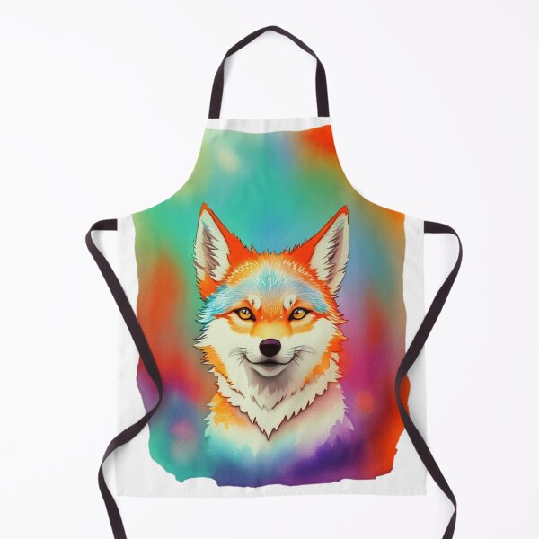 Item preview, Lovely Young Wolf, Colorful watercolors designed and sold by YourNameMatters.