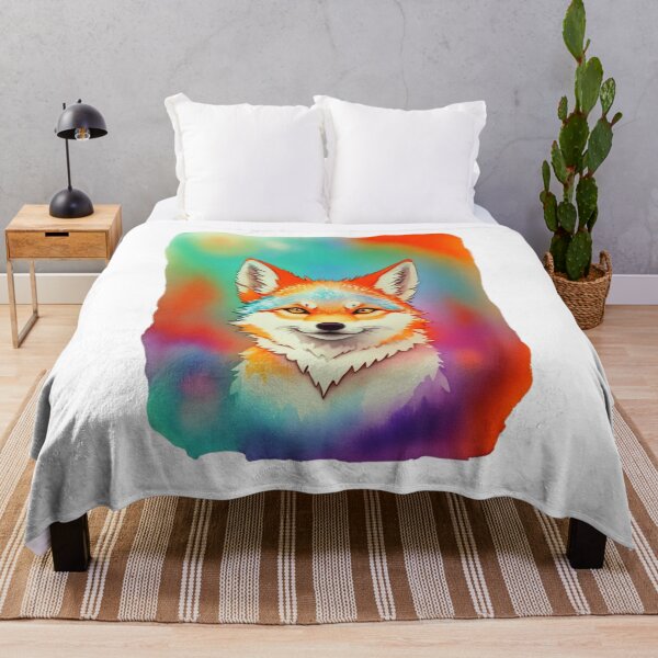 Item preview, Lovely Young Wolf, Colorful watercolors designed and sold by YourNameMatters.
