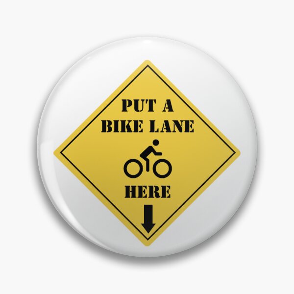 Item preview, Put a bike lane here - diamond yield sign designed and sold by BitofLiz.