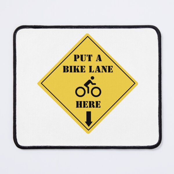 Item preview, Put a bike lane here - diamond yield sign designed and sold by BitofLiz.