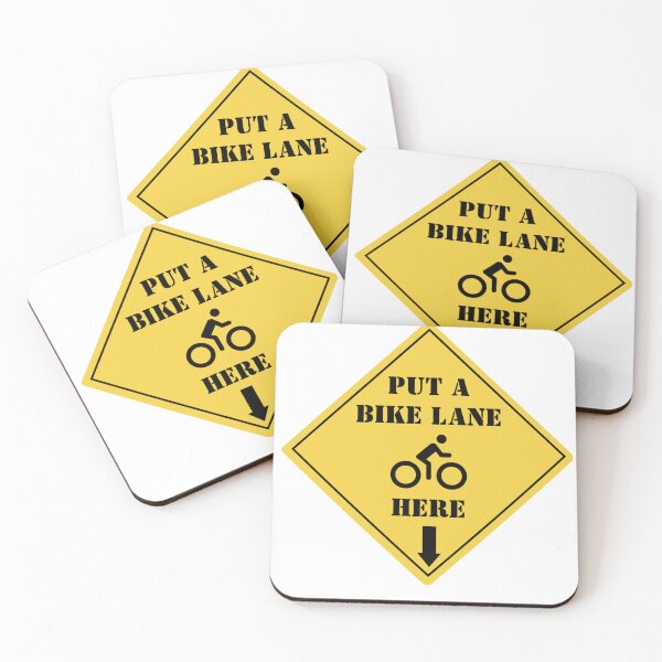 Item preview, Put a bike lane here - diamond yield sign designed and sold by BitofLiz.