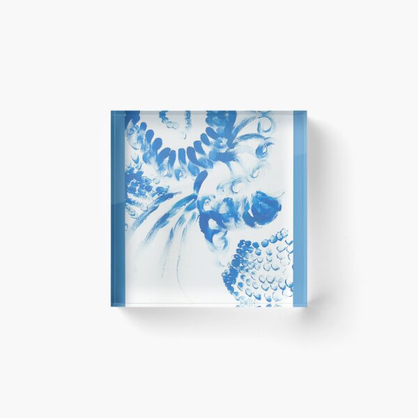Item preview, Blue spots in abstract waves designed and sold by Cosmonauta257.