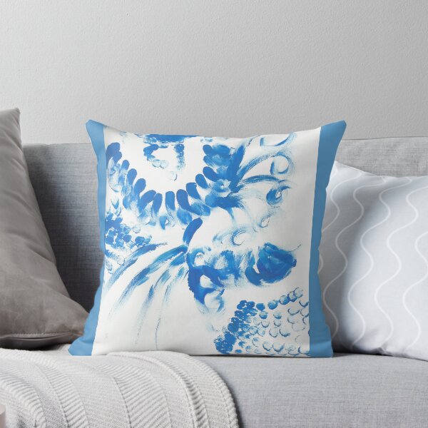Item preview, Blue spots in abstract waves designed and sold by Cosmonauta257.