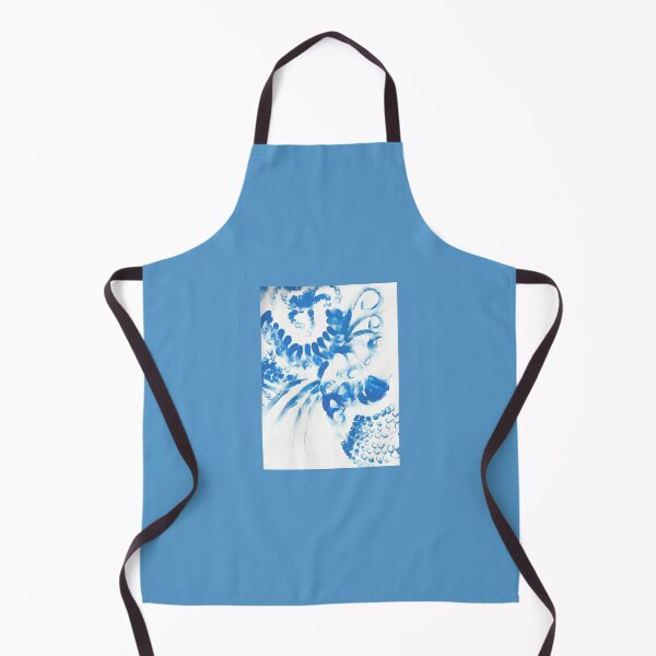 Item preview, Blue spots in abstract waves designed and sold by Cosmonauta257.