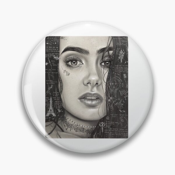 Item preview, Lily Collins portrait Premium Scoop designed and sold by ParadiM-eadors-.