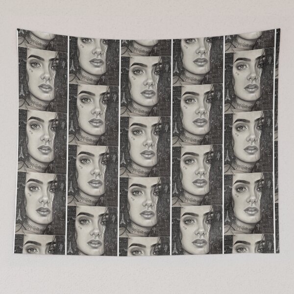Item preview, Lily Collins portrait Premium Scoop designed and sold by ParadiM-eadors-.