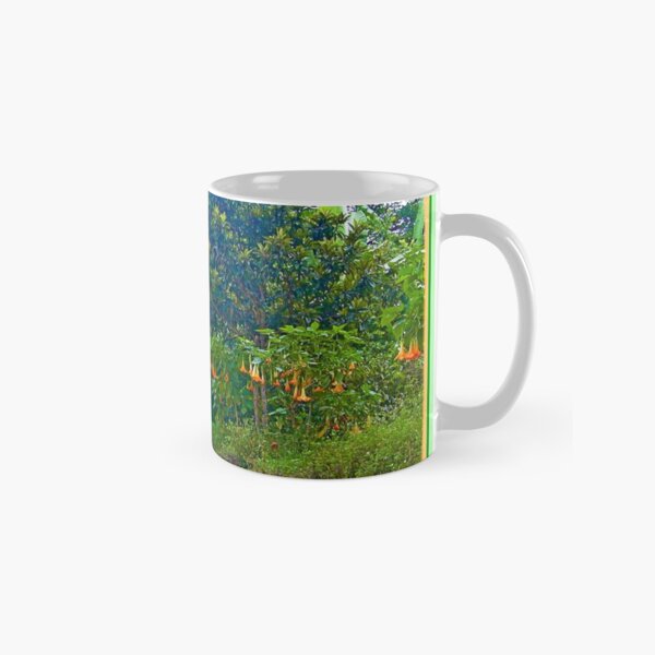 Back Road with Trumpet Flowers Classic Mug