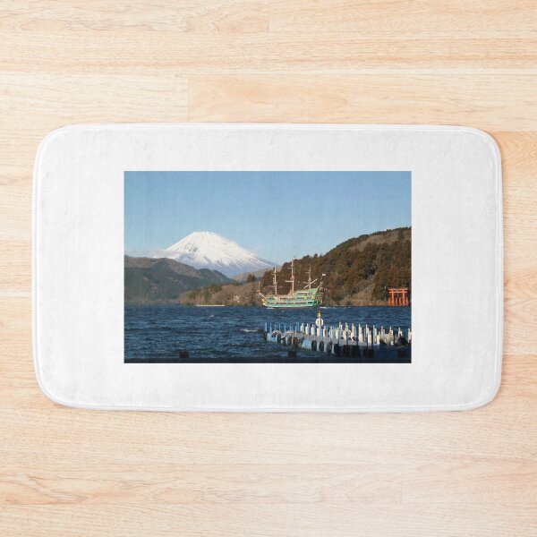 Item preview, Japanese Drawing Mount Fuji with boat 5 designed and sold by MerchQuiTue.
