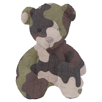 Camo Stuffed Bear 