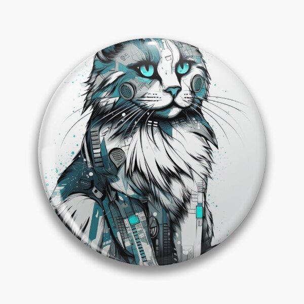 Artikelvorschau, - The Original Norwegian Forest Kitty: Whimsical Space-age Feline entworfen und verkauft von DooodleGod.