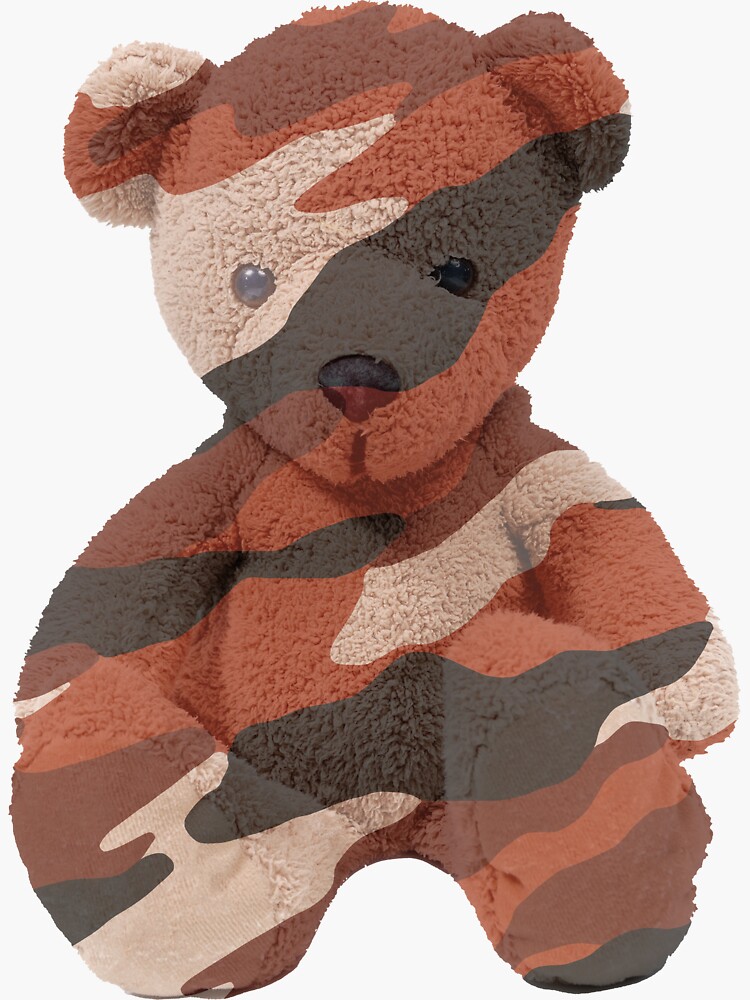 Camo Stuffed Bear 