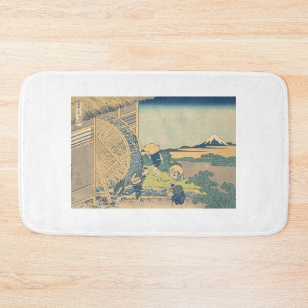 Item preview, Japanese Drawing Mount Fuji with watermill designed and sold by MerchQuiTue.