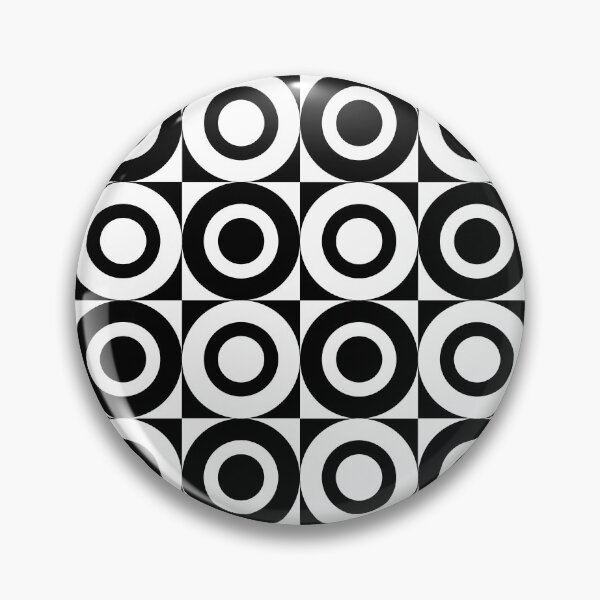Item preview, 70s Retro Vintage Style Geometric Design Black and White designed and sold by tonymagnerart.