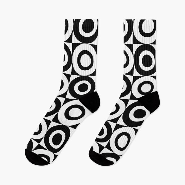 Item preview, 70s Retro Vintage Style Geometric Design Black and White designed and sold by tonymagnerart.
