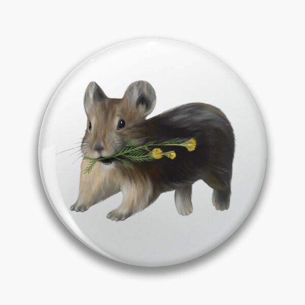 Item preview, American Pika with Flowers designed and sold by Wondersofwhimsy.